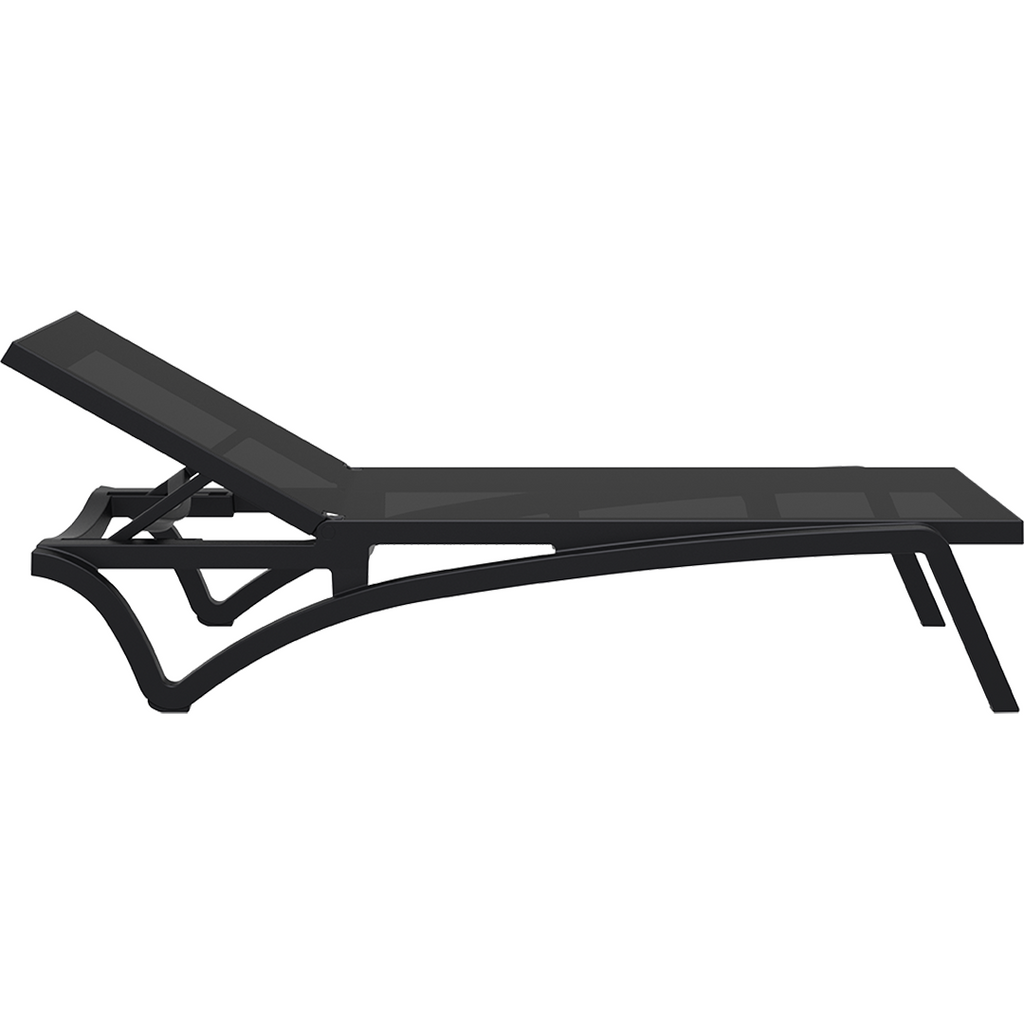 Pacific Sunlounger - Black/Black image 2