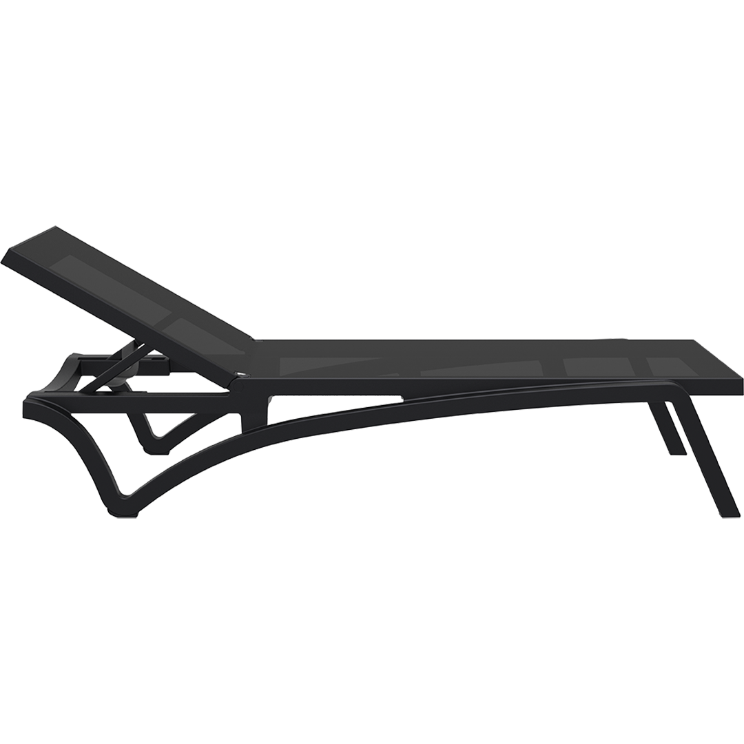 Pacific Sunlounger - Black/Black image 2