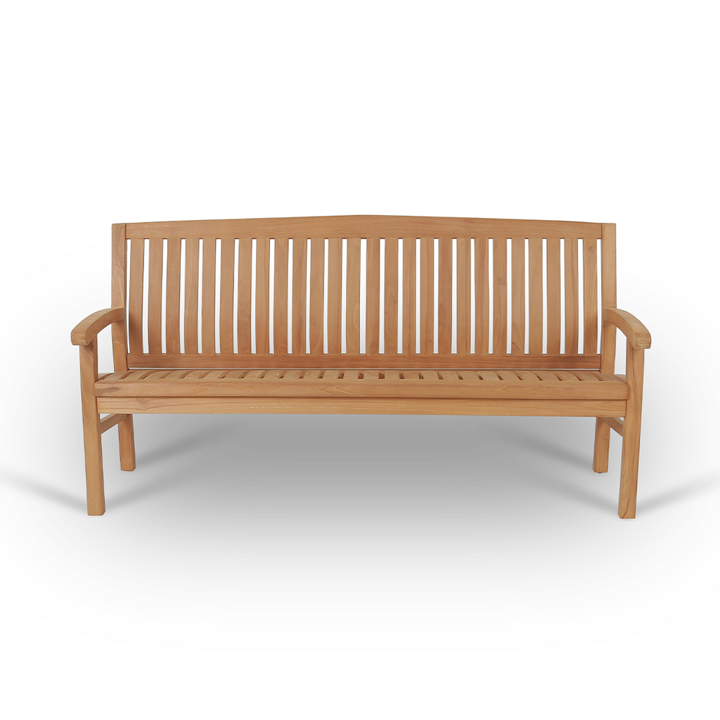 Kingston Teak Timber Bench Seat - 180cm image 1