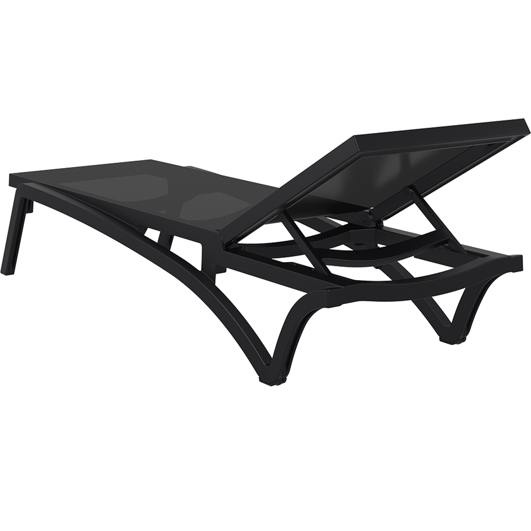 Pacific Sunlounger - Black/Black image 1