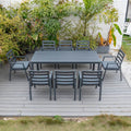 Bondi 9 Piece Dining - Gunmetal image 0