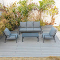 Bondi Triple 4 Piece Lounge - Gunmetal image 0