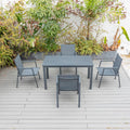 Bondi Sling 5 Piece Dining (140/76) - Gunmetal image 0