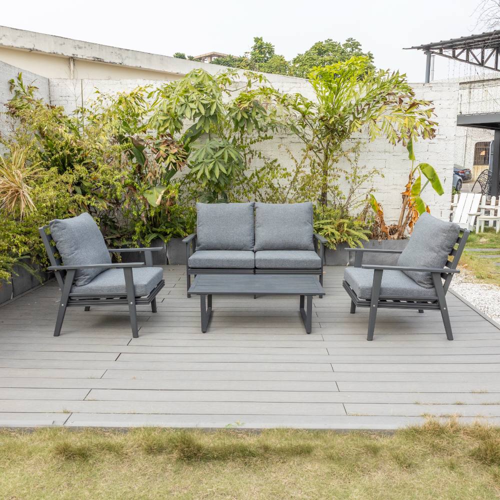 Coogee 4 Piece Lounge - Gunmetal image 0