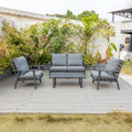 Coogee 4 Piece Lounge - Gunmetal image 0