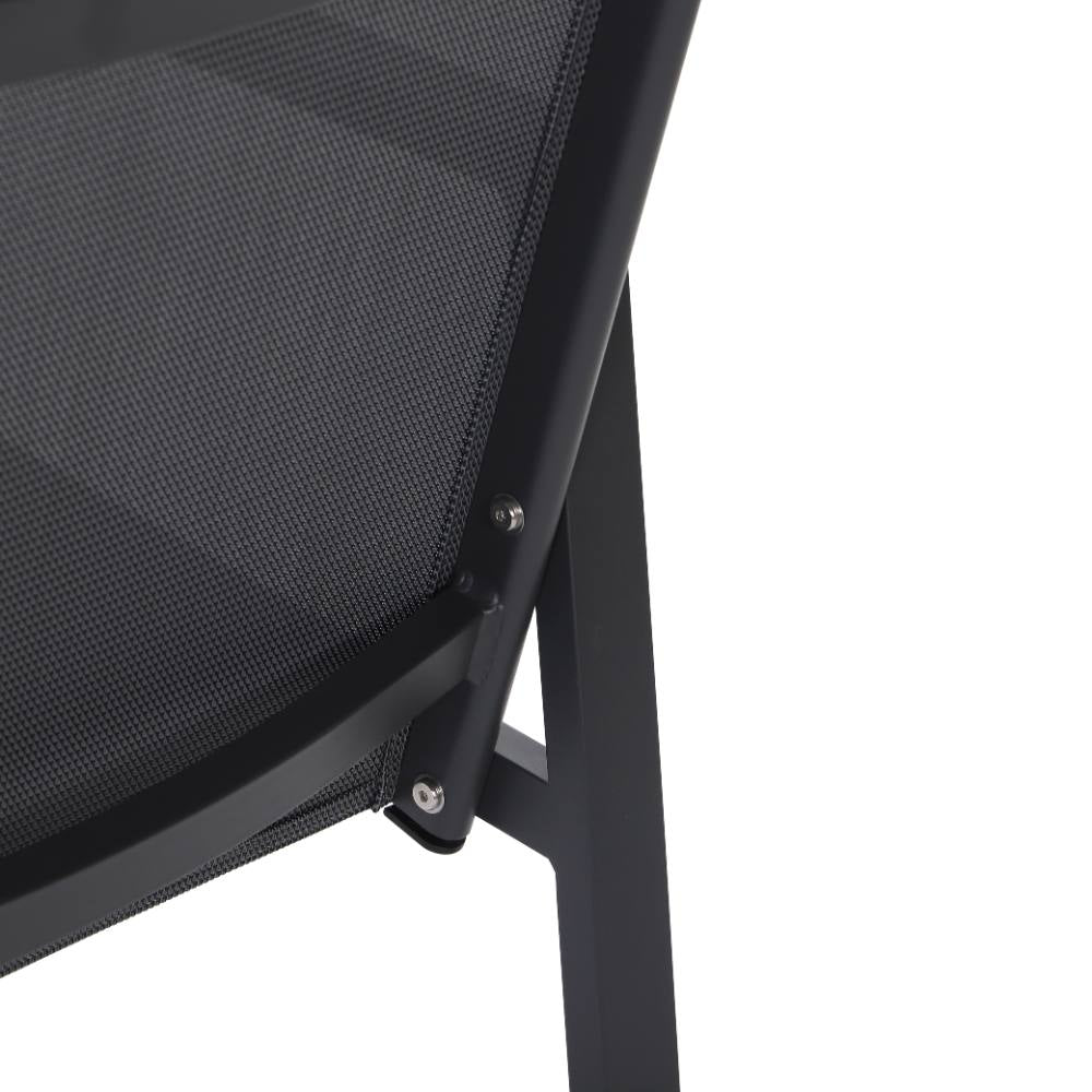Bondi Sling 7 Piece Dining (160/93) - Gunmetal image 10