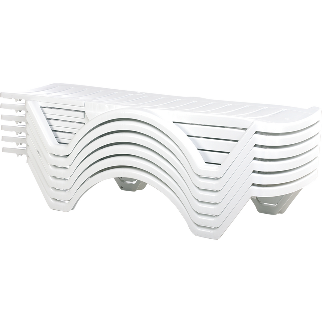 Aqua Sunlounger - White image 1
