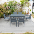 Bondi Sling 7 Piece Dining Setting - Gunmetal image 0