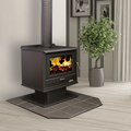 Arrow 2400 Metallic Black Freestanding Wood Heater image 0