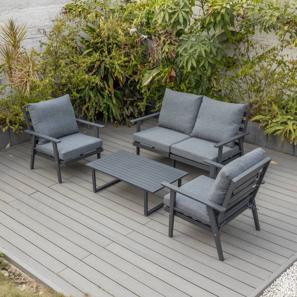 Coogee 4 Piece Lounge - Gunmetal image 8