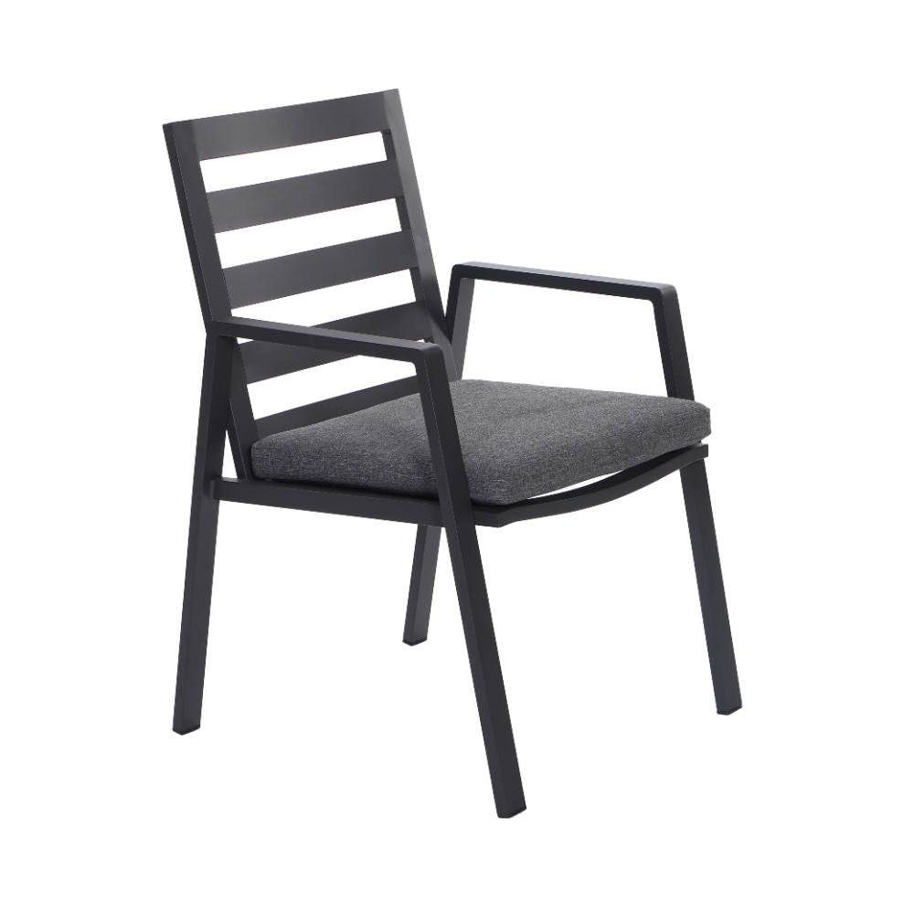 Bondi 7 Piece Dining (140/76) - Gunmetal image 7