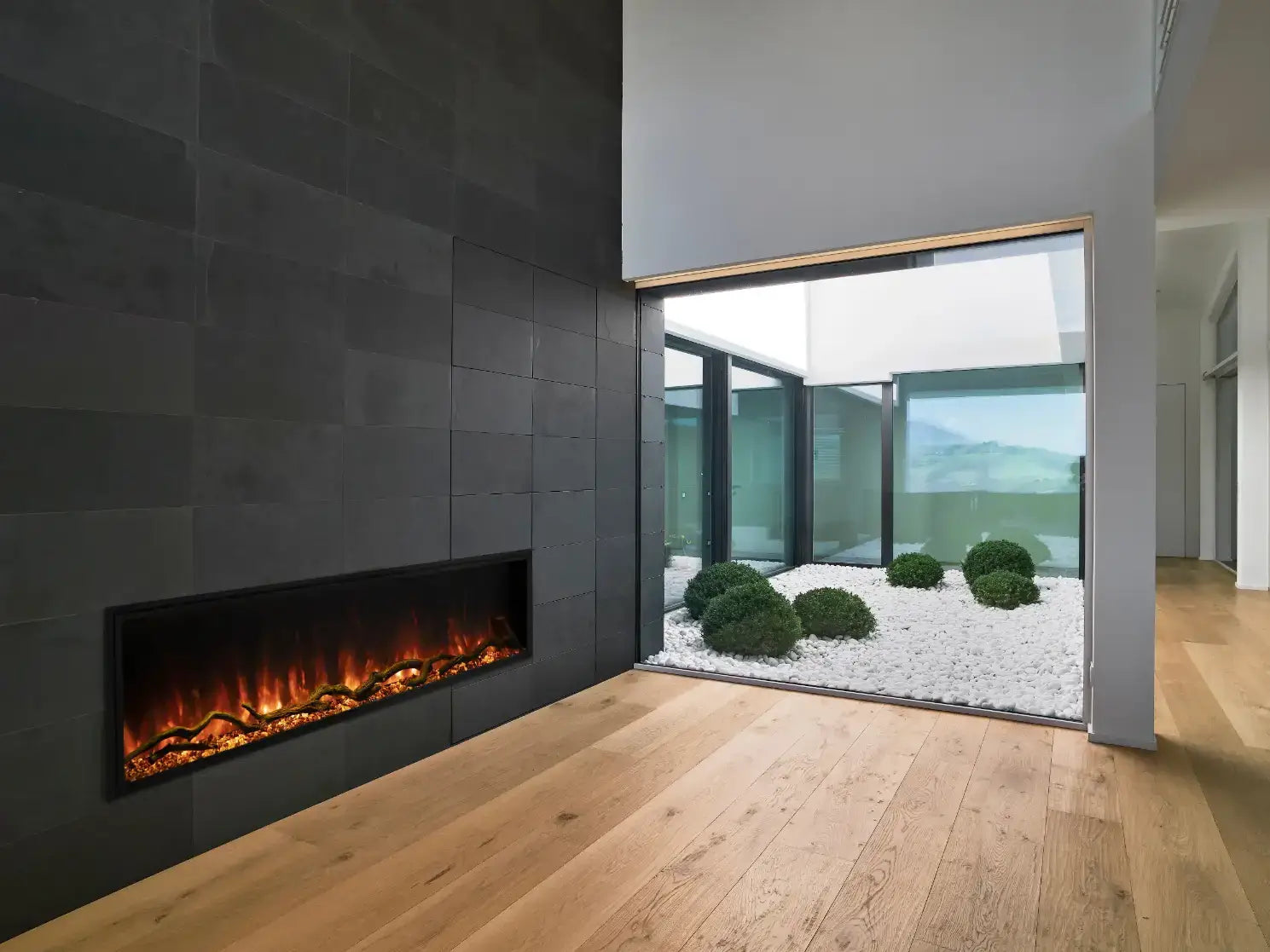 Modern Flame Landscape Pro Slim Built In image 2