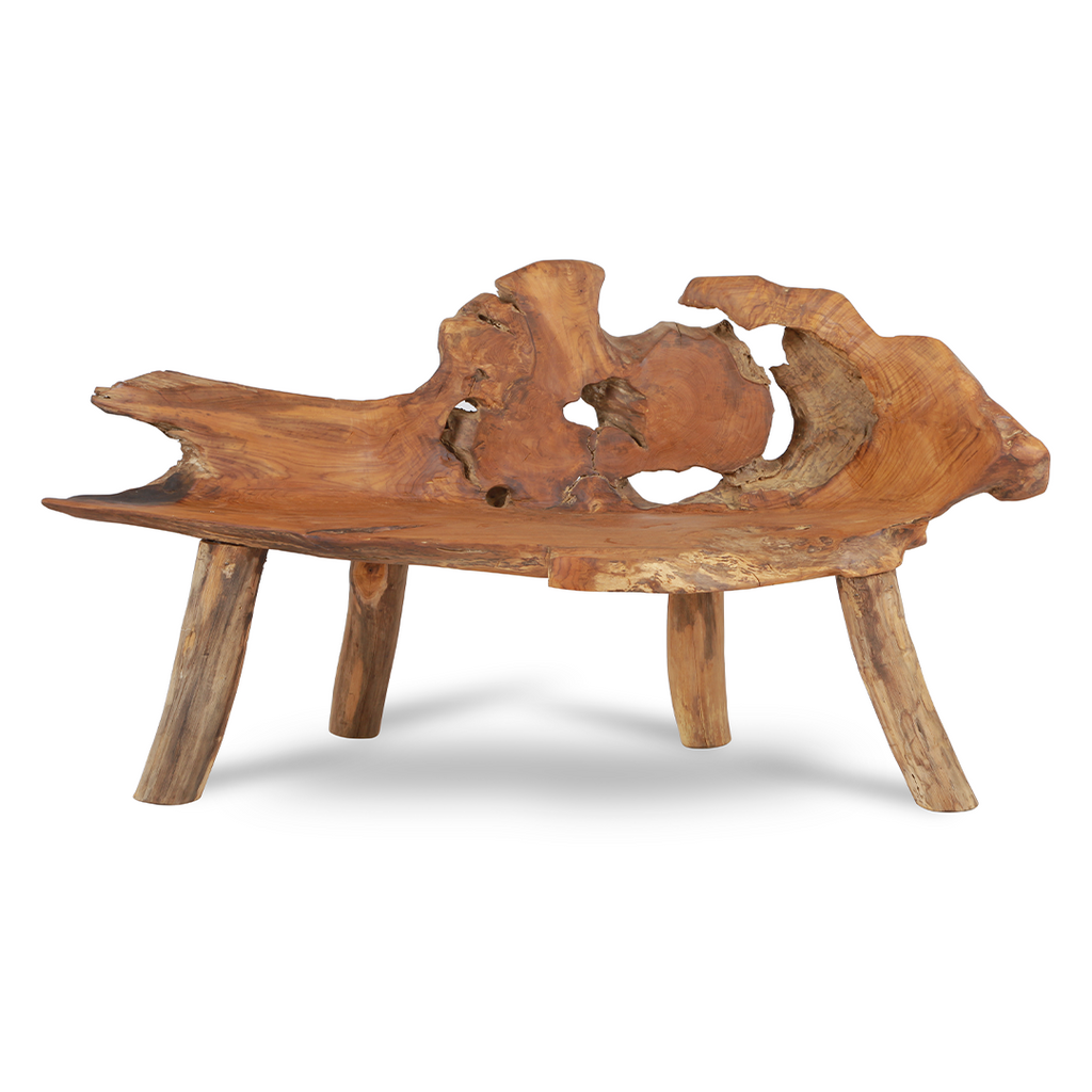 Root Wood Bench - 180-200cm image 0