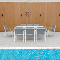 Bondi Sling 9 Piece Dining - White image 0