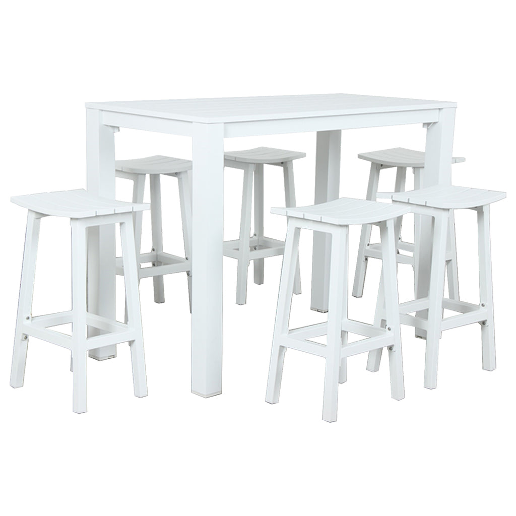 Matzo Aluminium Bar Stool - Matte White - Stool Only image 1