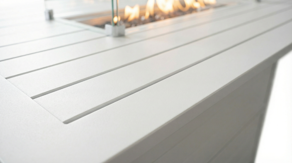 Bondi Gas Bar Fire Pit 7 Piece - White image 13