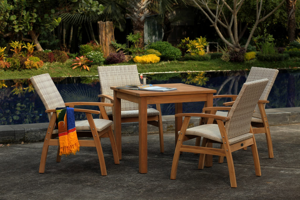 Montego 80cm Teak Dining Table - Square image 4