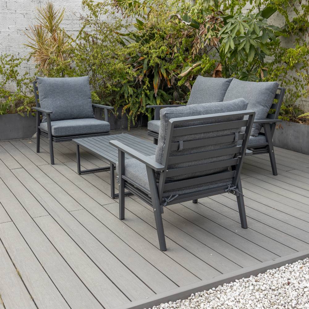 Coogee 4 Piece Lounge - Gunmetal image 7