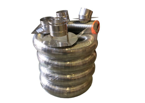 6" VORTEX Inbuilt Wood Heater Chimney Kit - 5m image 1