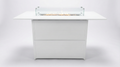 Bondi Gas Fire Pit Bar Table White image 0