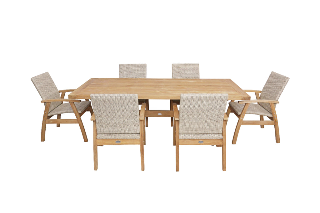 Alexander 7 Piece Teak Dining Setting image 3