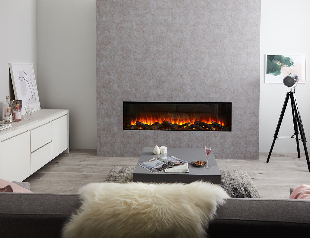 New Forest 1600 Electric Fire with Deluxe Real Logs image 1