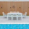 Bondi 9 Piece Dining - White image 0