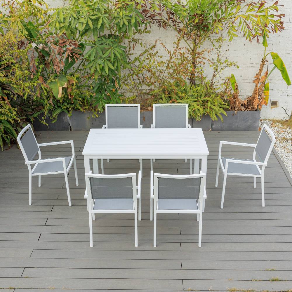 Noosa 7 Piece Dining (140/76) - White image 3
