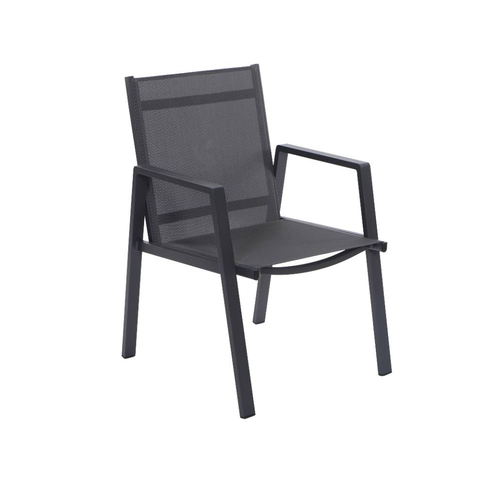 Bondi Sling 7 Piece Dining (160/93) - Gunmetal image 8