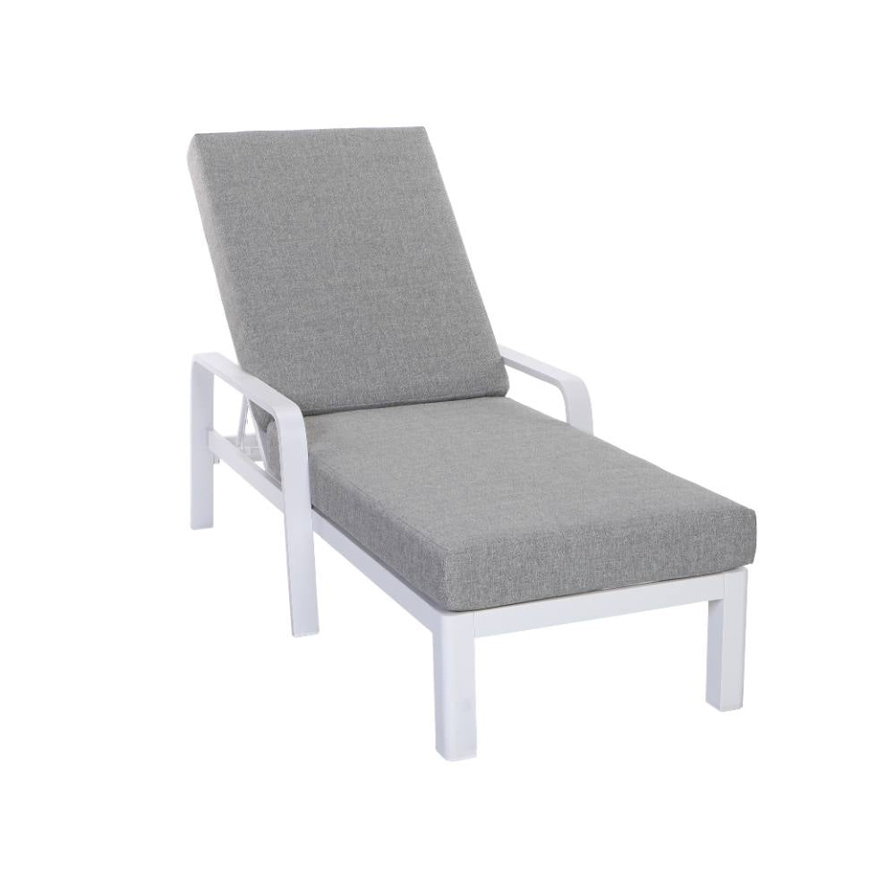 Bondi Sun Lounge with Cushion - White image 16