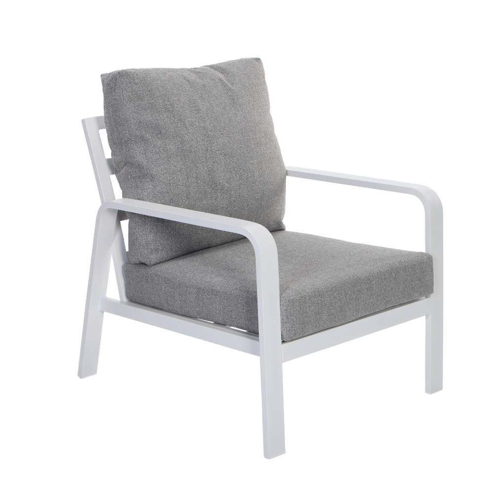 Bondi 4 Piece Triple Lounge - White image 2