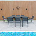 Noosa 9 Piece Dining - Gunmetal image 0