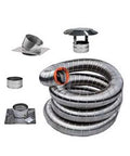 6" VORTEX Inbuilt Wood Heater Chimney Kit - 5m image 0