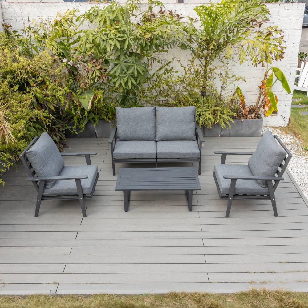 Coogee 4 Piece Lounge - Gunmetal image 10