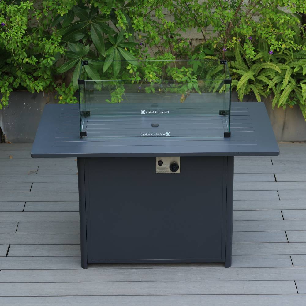Bondi Gas Fire Pit Coffee Table - Gunmetal image 2