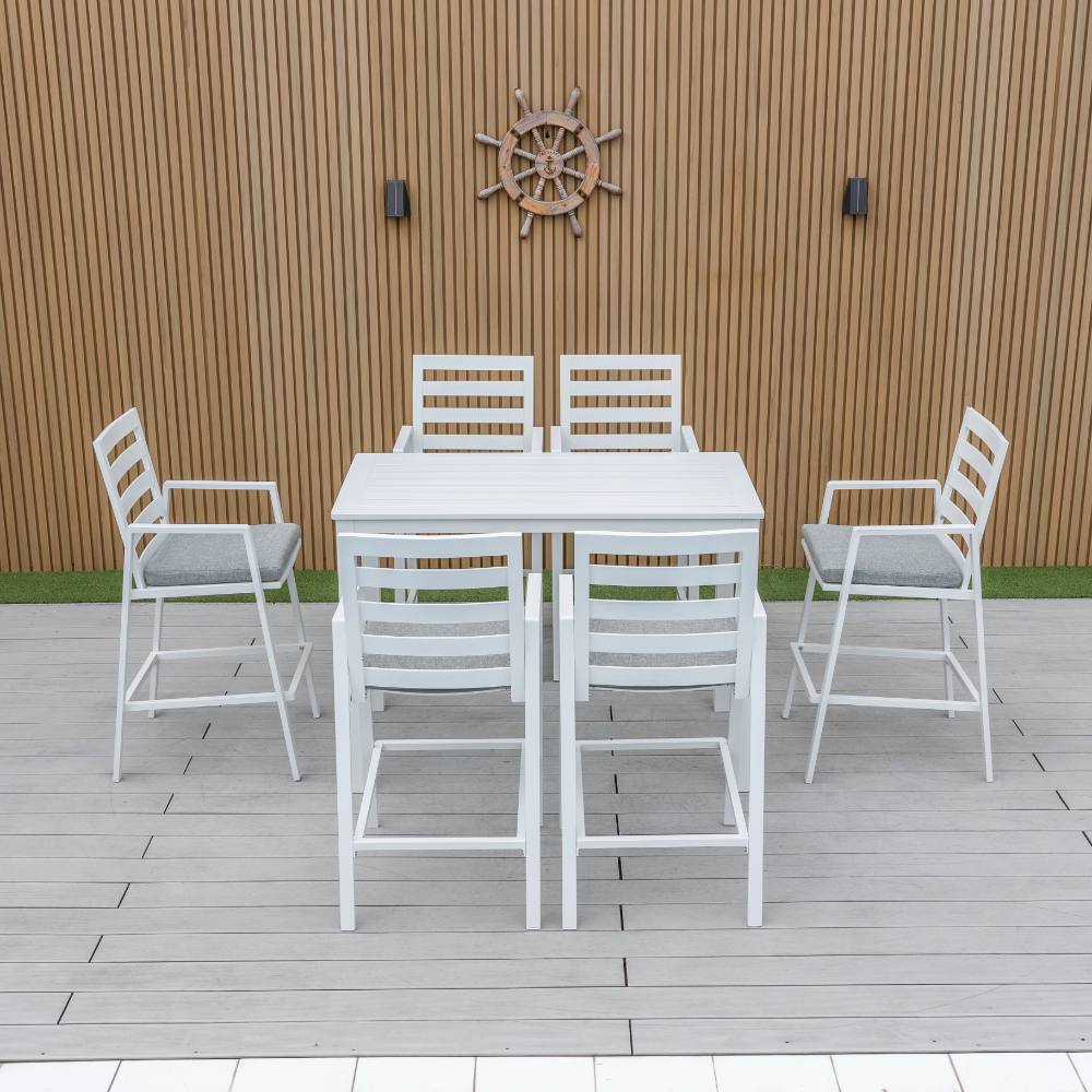 Bondi 5 Piece Bar (140/73) - White image 11