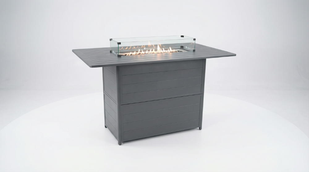 Bondi Bar Gas Fire Pit 7 Piece - Gunmetal image 8