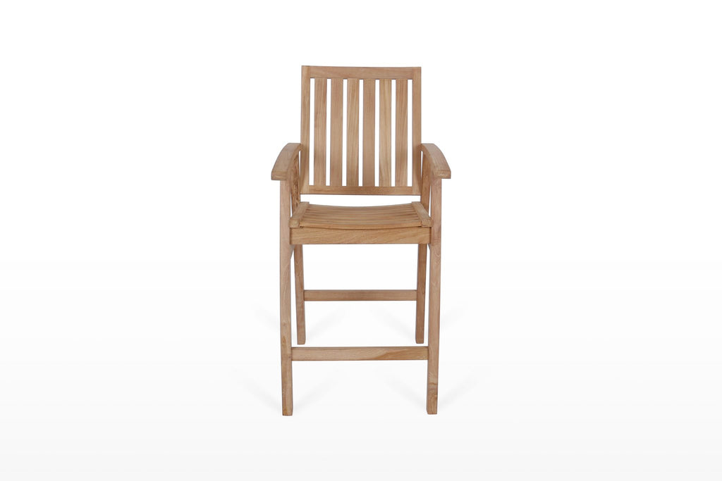 Flinders Teak Timber Bar Chair image 1