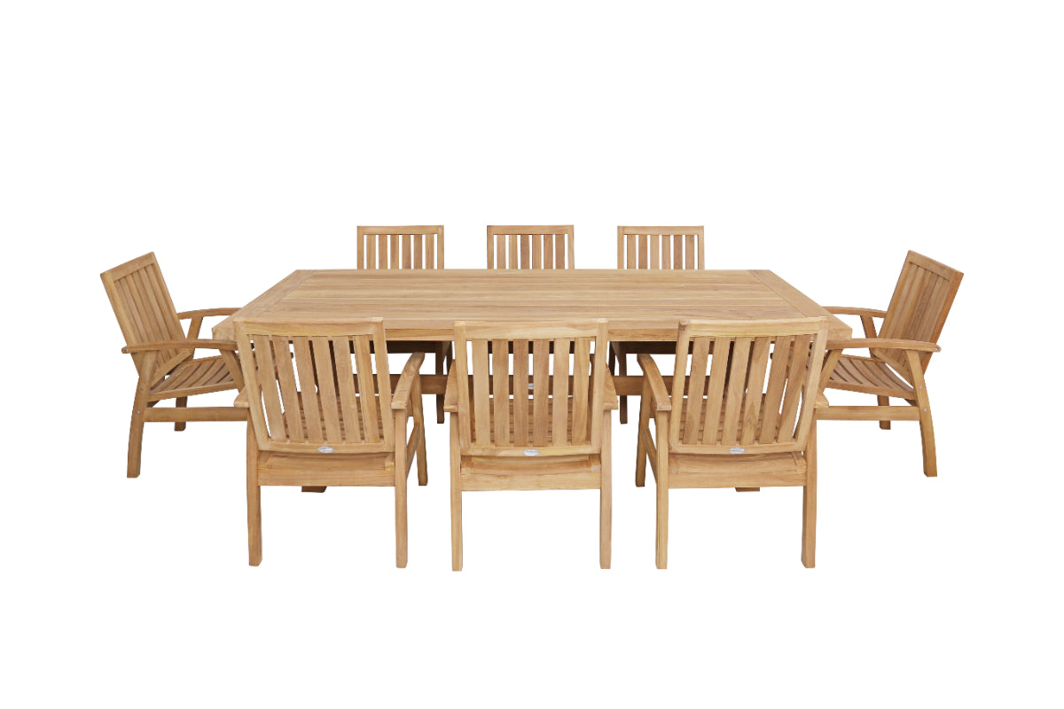 Alexander Teak 9 Piece Dining Setting image 1