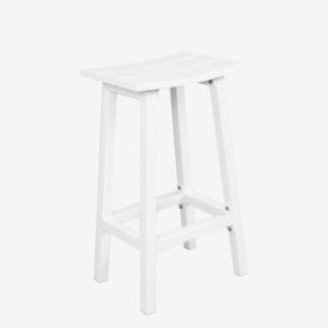 Matzo Aluminium Bar Stool - Matte White - Stool Only image 0