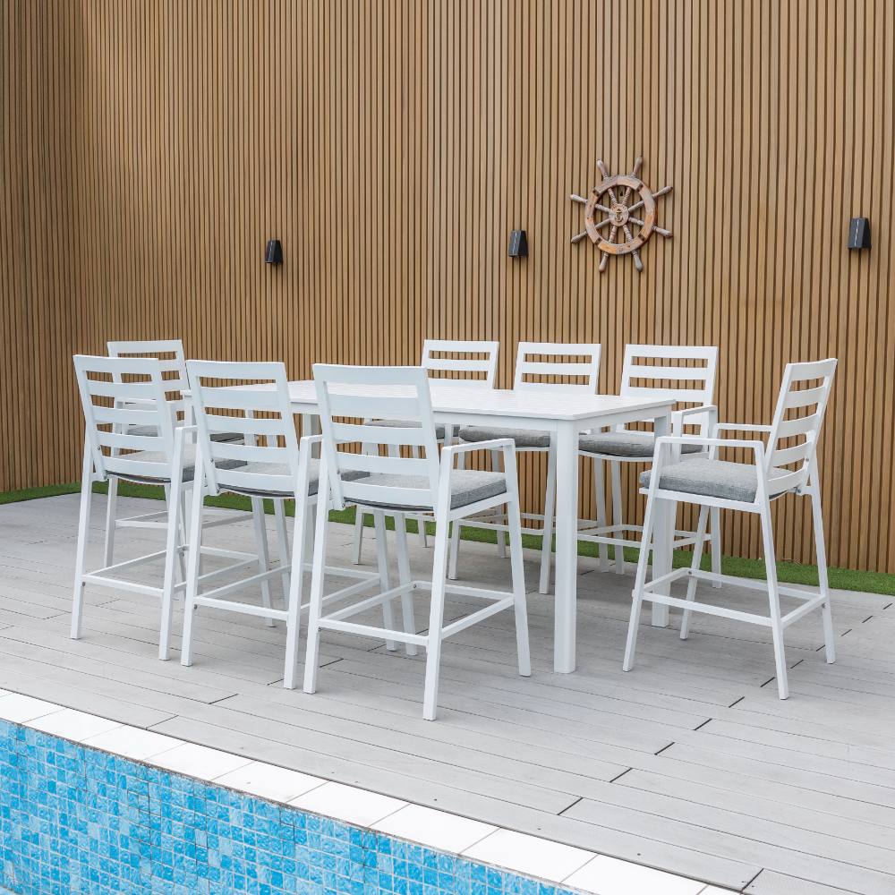 Bondi 7 Piece Bar (210/93) - White image 8