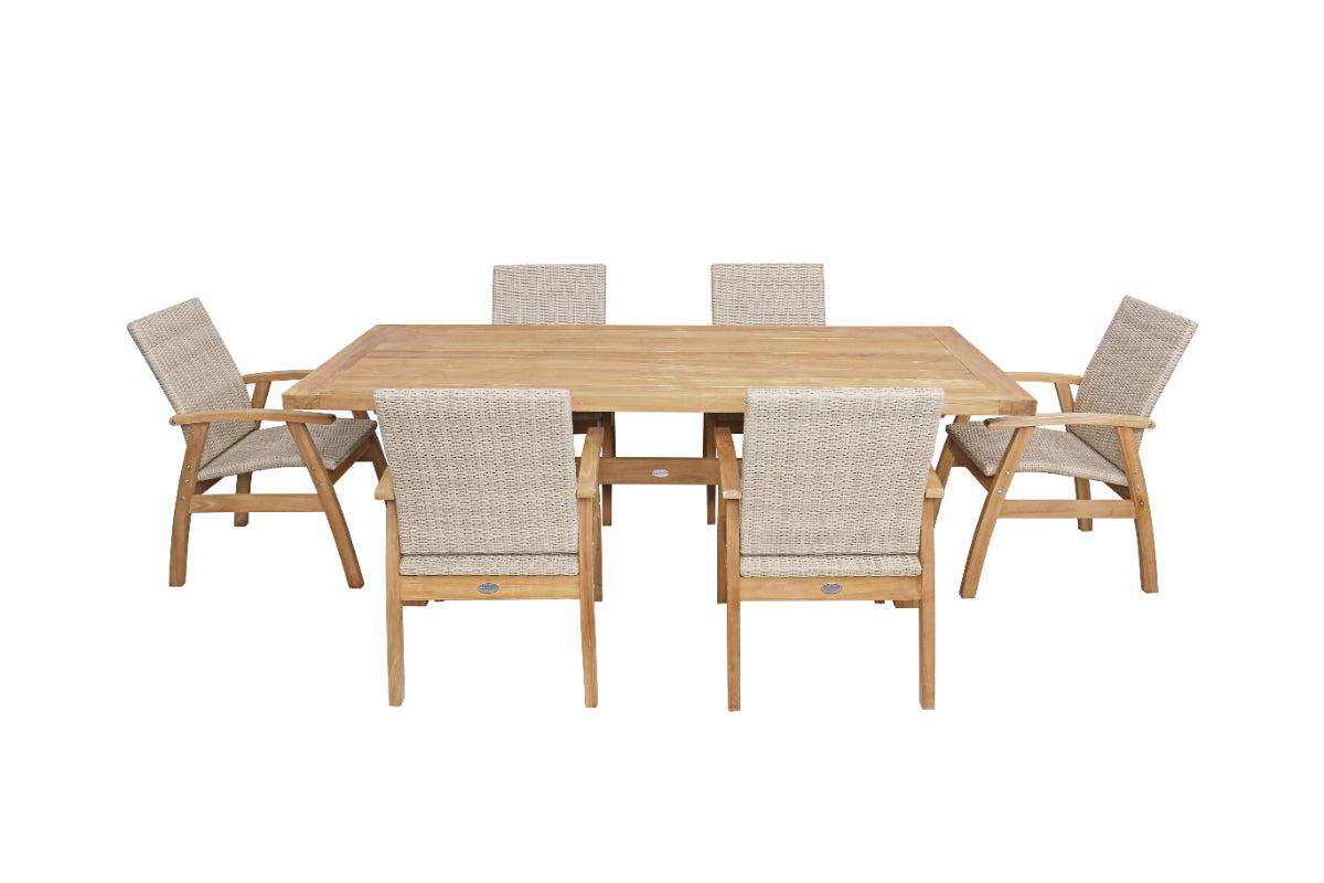 Alexander 7 Piece Teak Dining Setting image 1