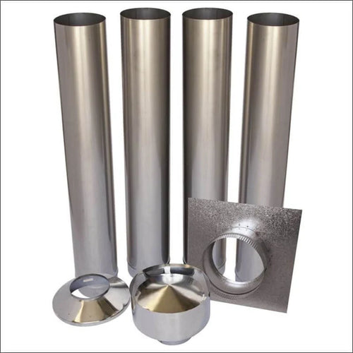 6" Wood Heater Chimney Kit Stainless Steel image 0