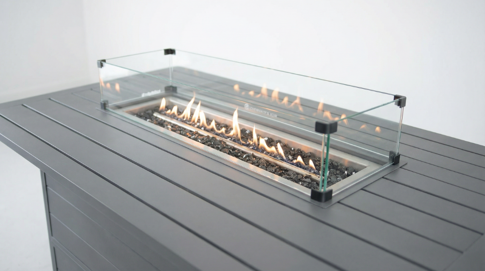 Bondi Bar Gas Fire Pit 7 Piece - Gunmetal image 7